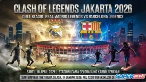 Atmosfer GBK Memukau: Legenda Sepak Bola Dunia Pujian Hangat di Clash of Legends 2026