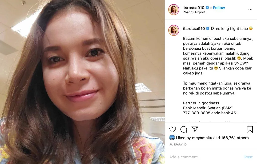 Rossa Buka Suara: Fitnah Rossa operasi plastik Gagal Turunkan Kepercayaan Diri